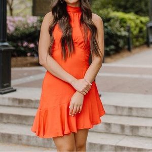 Hello Molly, Red high neck dress, XS